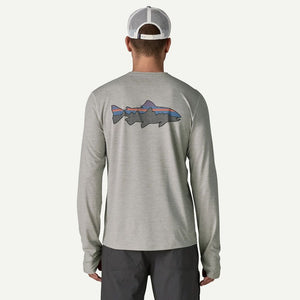 Patagonia Pitkähihaiset Paidat Long-Sleeved Capilene® Cool Sun Shirt - Fitz Roy Trout Men's Treeline Outdoors