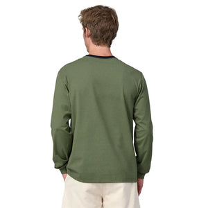 Patagonia Pitkähihaiset Paidat Long-Sleeved Shop Sticker Pocket Responsibili-Tee Treeline Outdoors