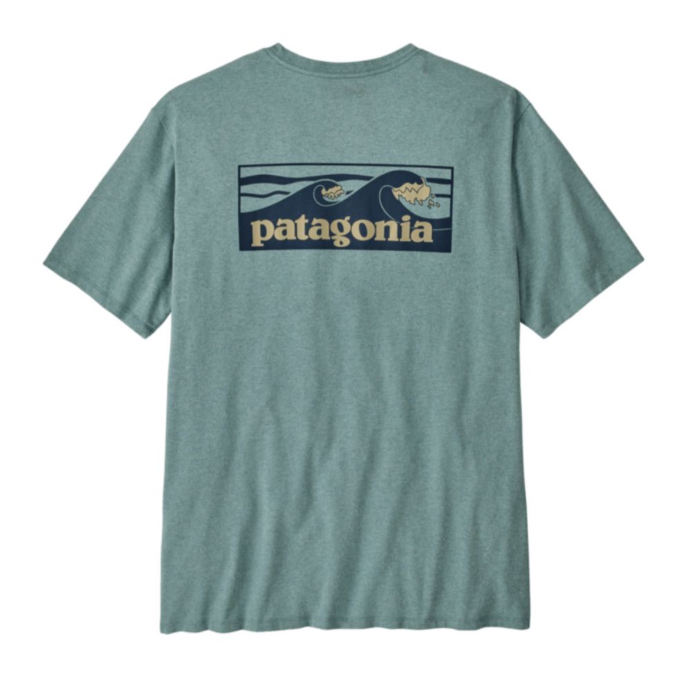 Patagonia T-paidat Boardshort Logo Pocket Responsibili-Tee Men's Treeline Outdoors