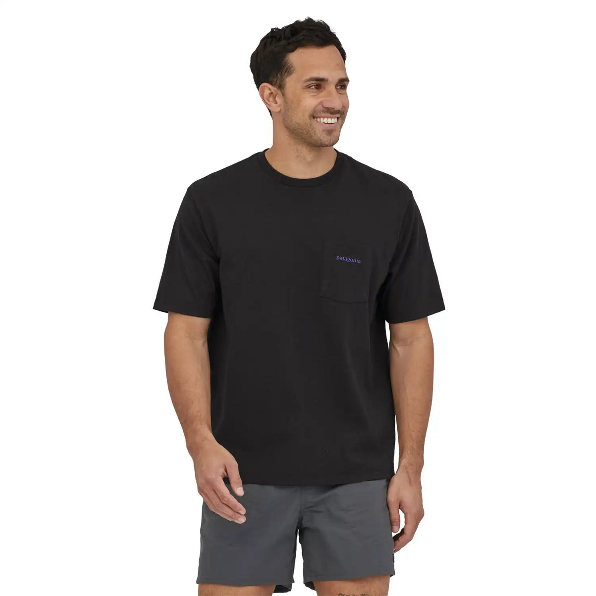 Patagonia T-paidat Boardshort Logo Pocket Responsibili-Tee Men's Treeline Outdoors