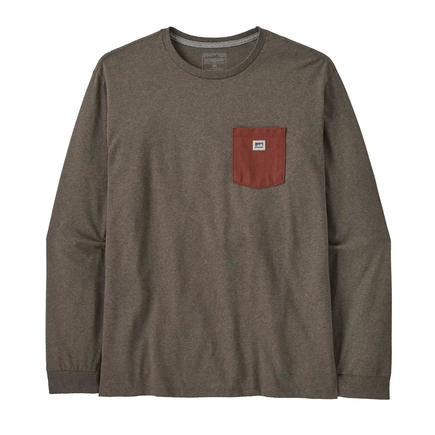 Long-Sleeved Shop Sticker Pocket Responsibili-Tee Men's