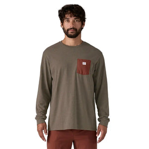 Long-Sleeved Shop Sticker Pocket Responsibili-Tee Men's