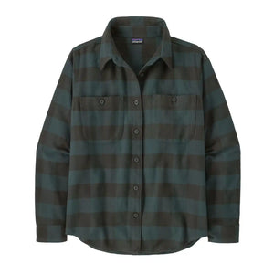 Long-Sleeved Organic Cotton Midweight Fjord Flannel Shirt Women's
