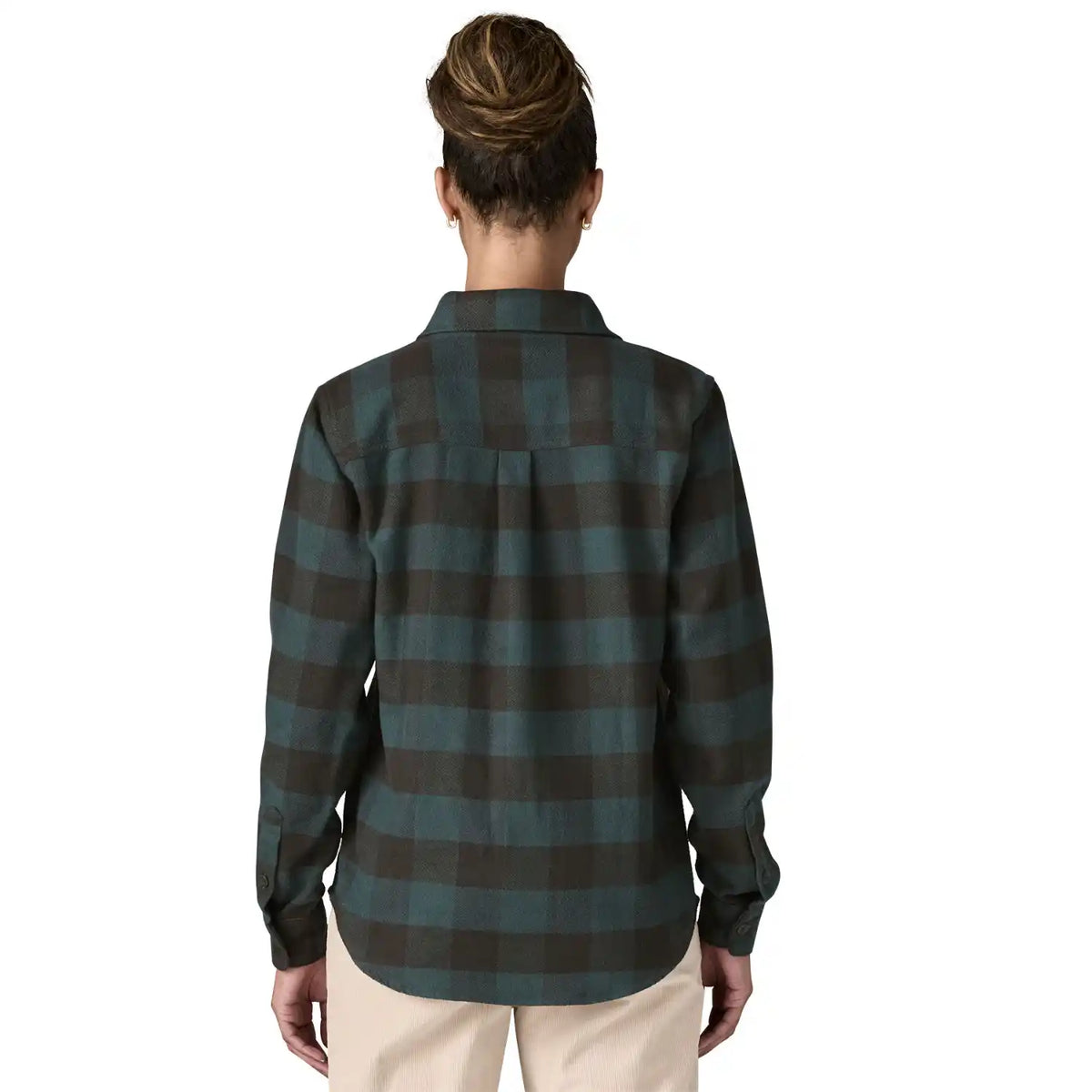 Long-Sleeved Organic Cotton Midweight Fjord Flannel Shirt Women's