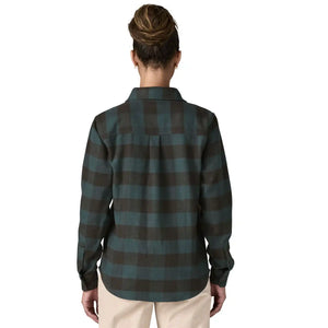 Long-Sleeved Organic Cotton Midweight Fjord Flannel Shirt Women's