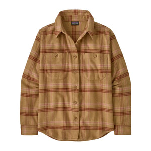 Long-Sleeved Organic Cotton Midweight Fjord Flannel Shirt Women's