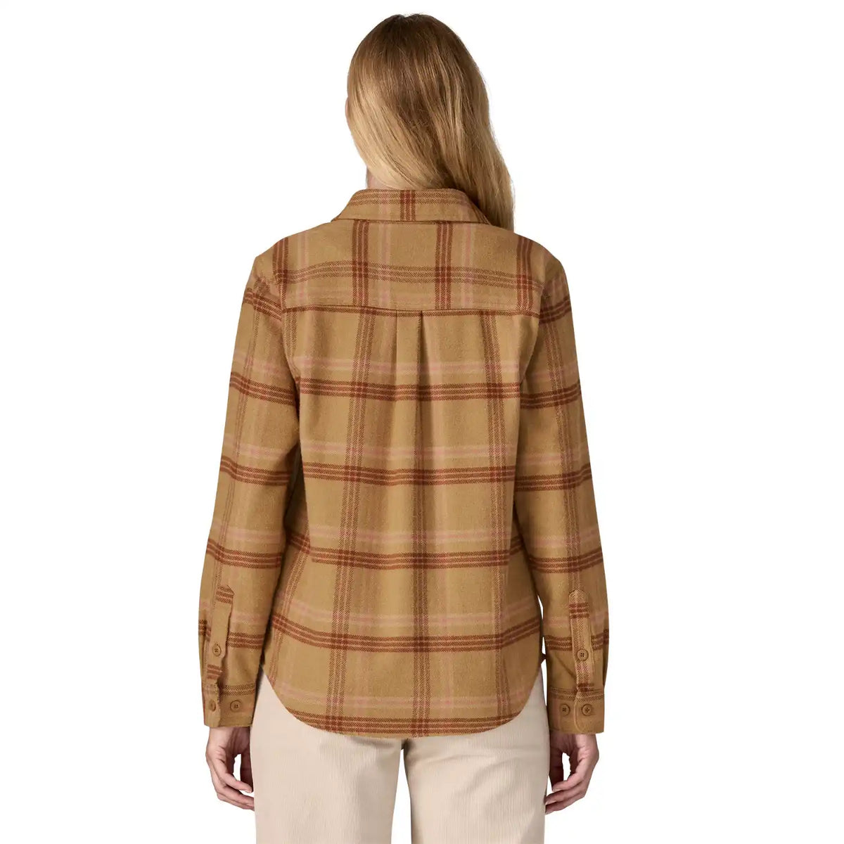 Long-Sleeved Organic Cotton Midweight Fjord Flannel Shirt Women's