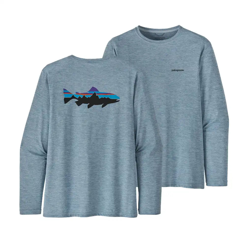 Long-Sleeved Capilene® Cool Daily Fish Graphic Shirt Men's