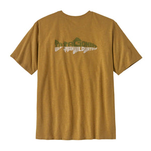 Patagonia T-paidat Wild Waterline Pocket Responsibili-Tee Men's Treeline Outdoors