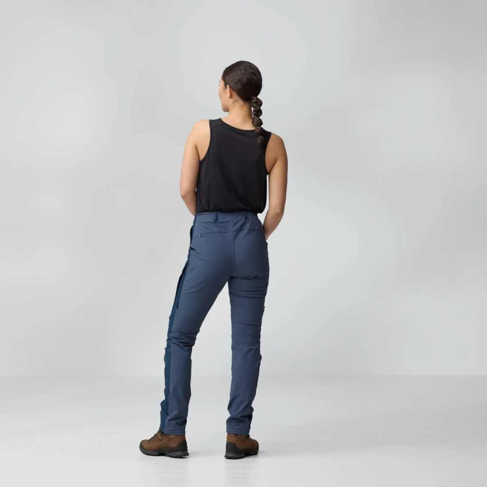 Fjällräven Ulkoiluhousut Abisko Hybrid Trail Trousers Women's Treeline Outdoors