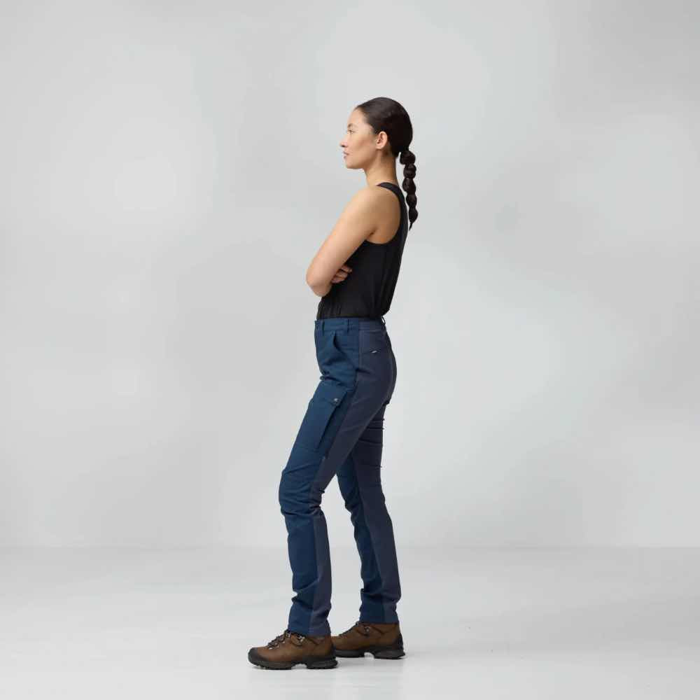 Fjällräven Ulkoiluhousut Abisko Hybrid Trail Trousers Women's Treeline Outdoors