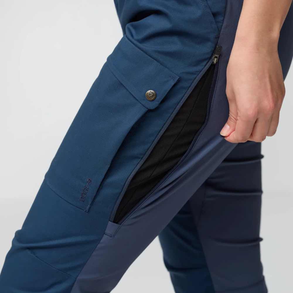 Fjällräven Ulkoiluhousut Abisko Hybrid Trail Trousers Women's Treeline Outdoors