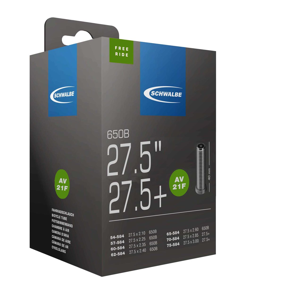 Schwalbe Sisärenkaat AV21F TR4 FREERIDE (54-75x584) Schrader 40 mm Treeline Outdoors