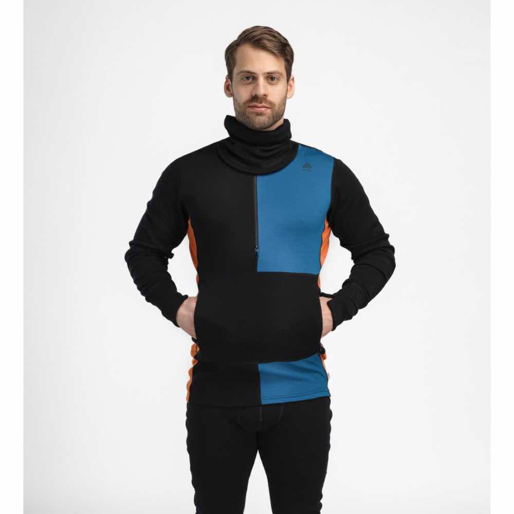 Aclima Hupparit WarmWool Hoodsweater w/Zip Men's Treeline Outdoors