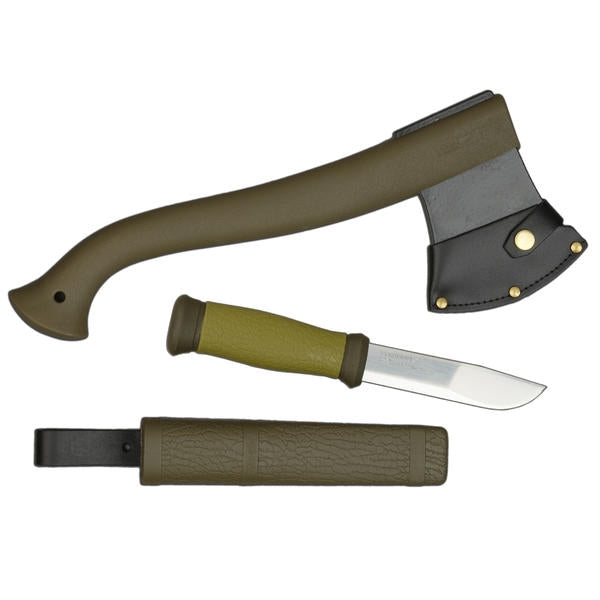 Morakniv Retkikirveet Outdoor Kit vihreä lahjapakkaus Treeline Outdoors