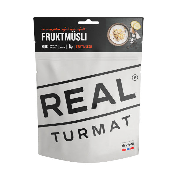 Real Turmat Retkiruoat Fruit Muesli (Vegetar) Treeline Outdoors