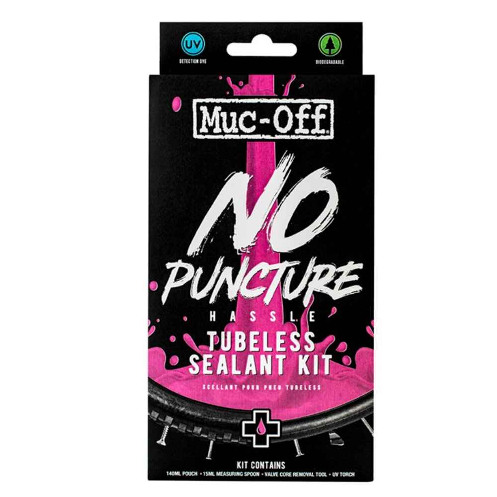 Muc-Off Tubeless tarvikkeet No Puncture Hassle Tubeless Sealant Kit 140 ml Treeline Outdoors