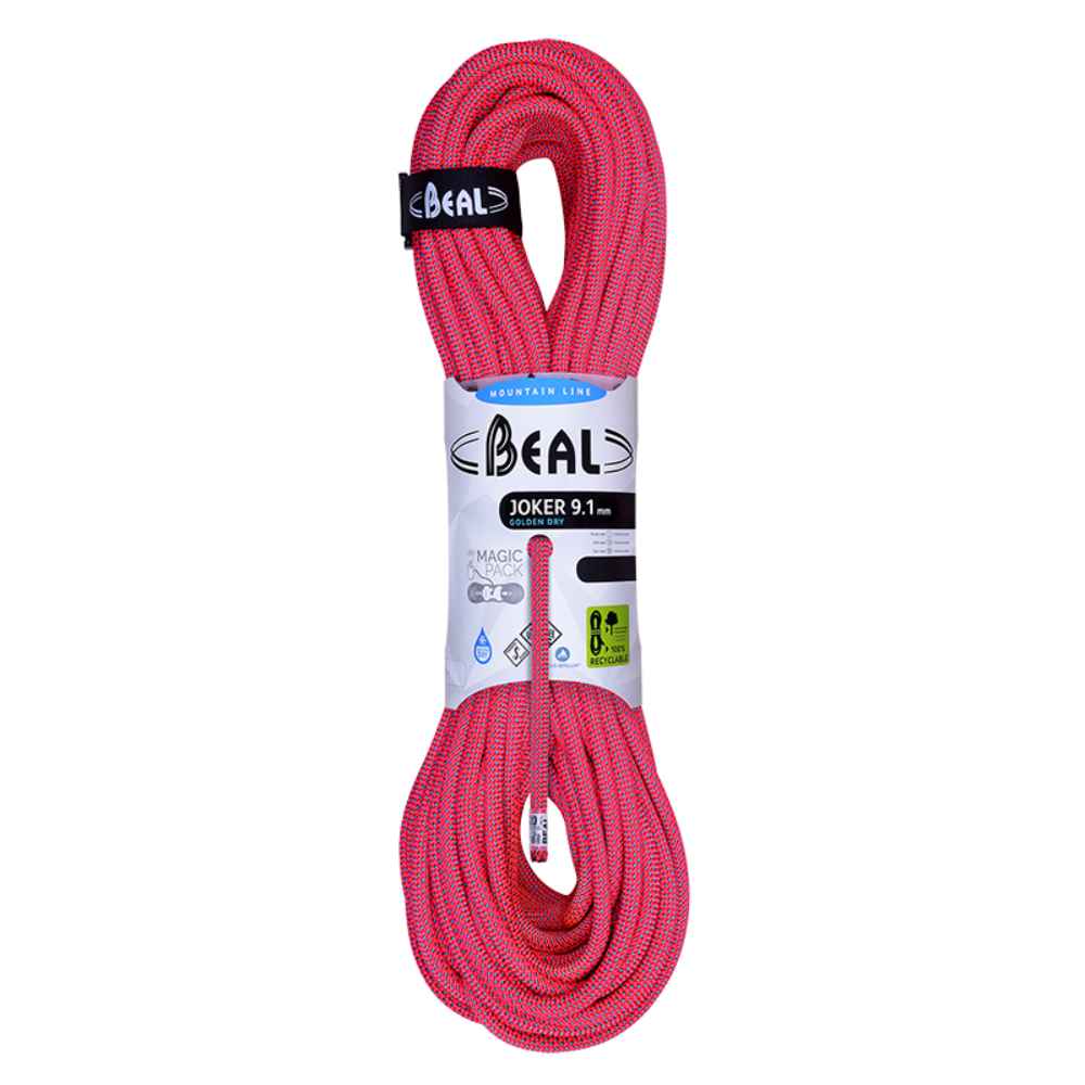 Beal Kiipeilyköydet Joker Unicore 9,1mm - Golden Dry Treeline Outdoors