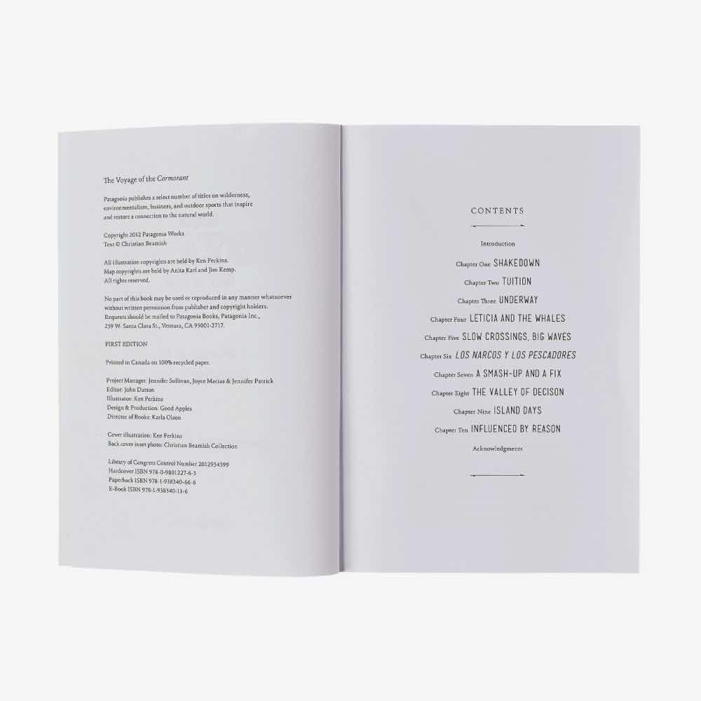 Patagonia Kirjat The Voyage of the Cormorant: A Memoir of the Changeable Sea by Christian Beamish Treeline Outdoors