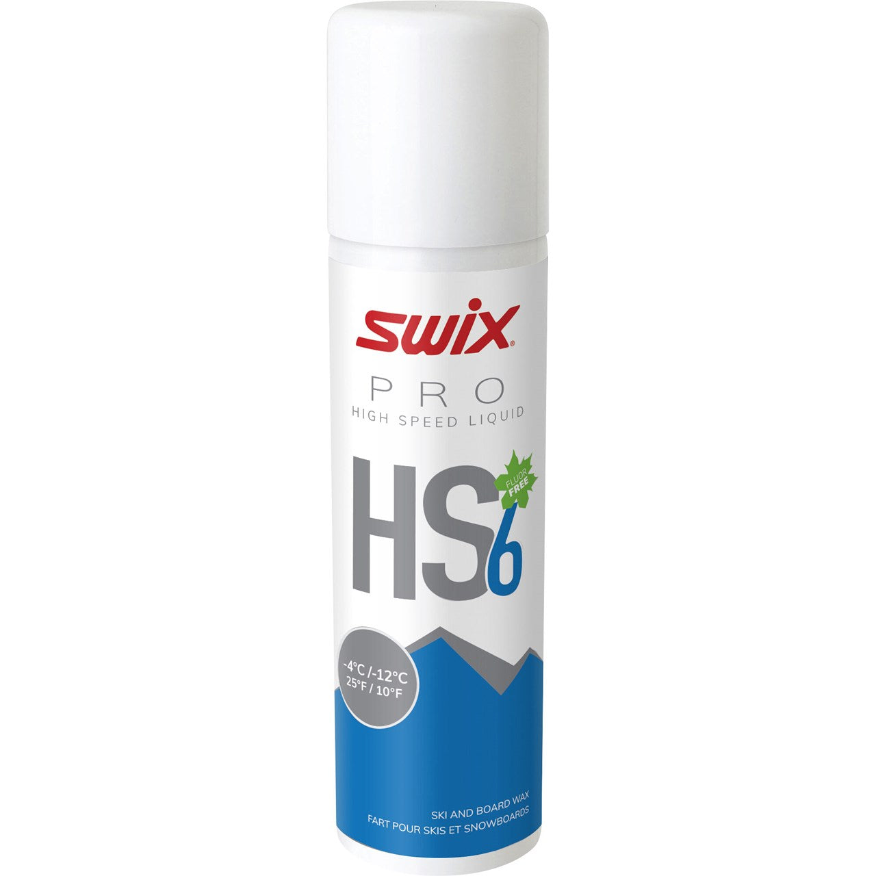 Swix Suksivoiteet HS6 Liq. Blue, -4°C/-12°C, 125ml Treeline Outdoors