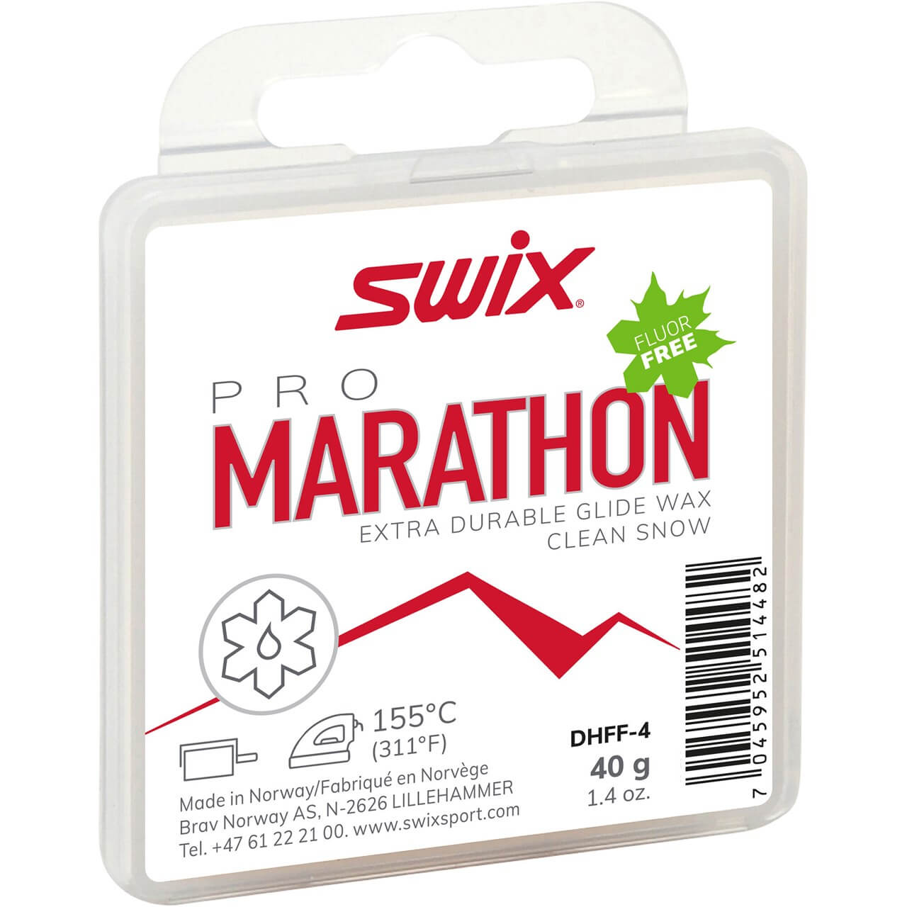 Swix Suksivoiteet Marathon white Fluor Free ,40g Treeline Outdoors