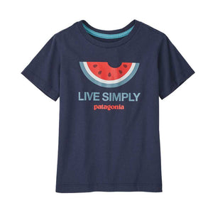 Patagonia T-paidat Baby Regenerative Organic Certified Cotton Live Simply T-Shirt Treeline Outdoors