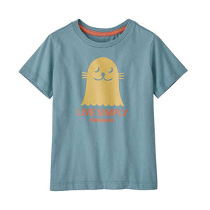 Patagonia T-paidat Baby Regenerative Organic Certified Cotton Live Simply T-Shirt Treeline Outdoors