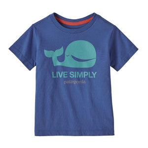 Patagonia T-paidat Baby Regenerative Organic Certified Cotton Live Simply T-Shirt Treeline Outdoors