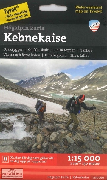 Calazo Kartat Högalpin karta Kebnekaise Treeline Outdoors