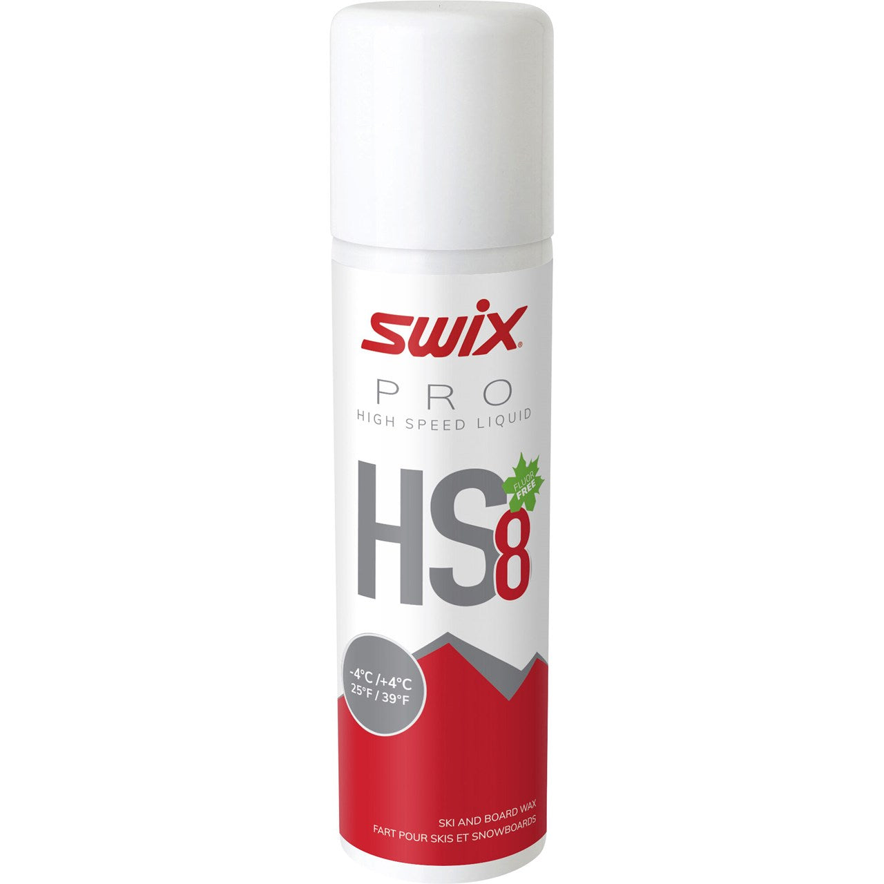Swix Suksivoiteet HS8 Liq. Red, -4°C/+4°C, 125ml Treeline Outdoors