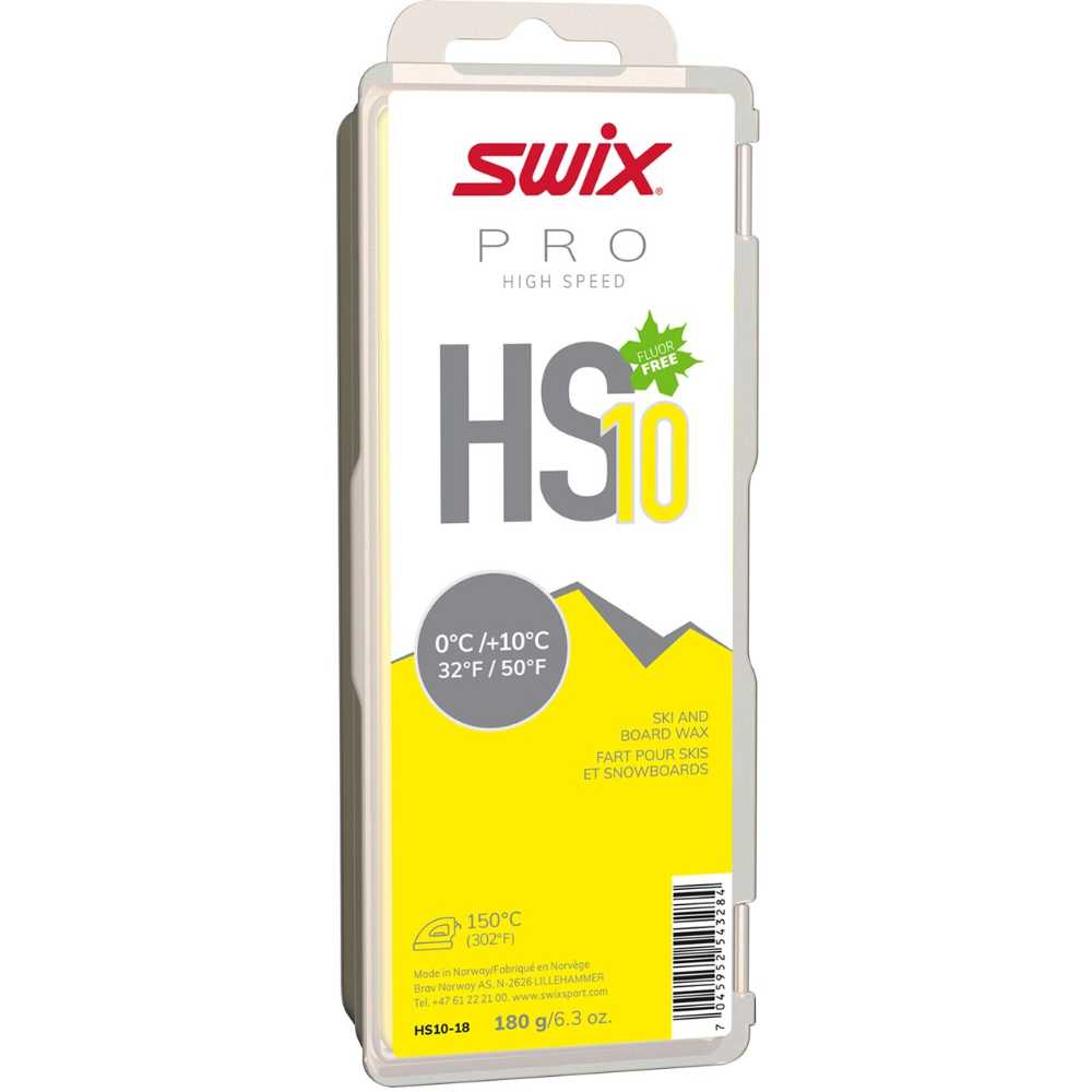 Swix Suksivoiteet HS10 Yellow, 0°C/+10°C, 180g Treeline Outdoors