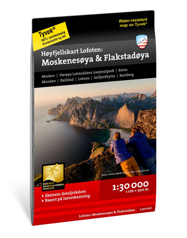 Calazo Kartat Høyfjellskart Lofoten: Moskenesøya & Flakstadøya Treeline Outdoors