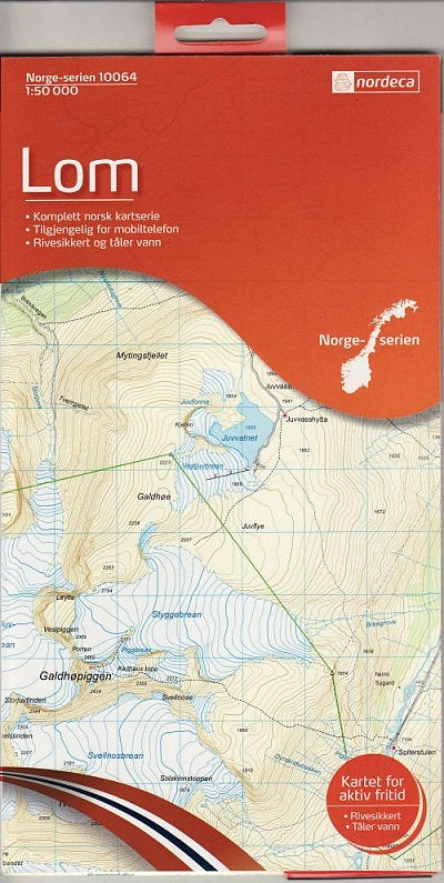 Cordee Kartat Lom (Jotunheimen) 10064 Map Treeline Outdoors