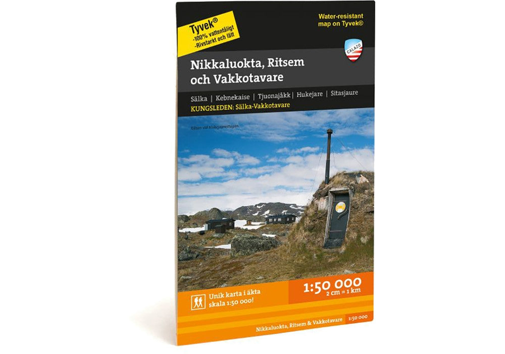 Calazo Kartat Nikkaluokta, Ritsem & Vakkotavare Treeline Outdoors