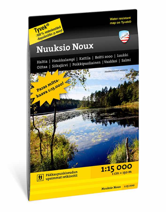 Calazo Kartat Nuuksio Noux 1:15.000 Treeline Outdoors