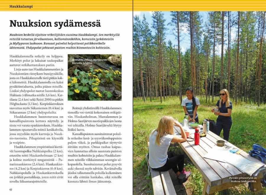 Calazo Kirjat Nuuksion retkeilyopas - Luonto, reitit ja kohteet Treeline Outdoors