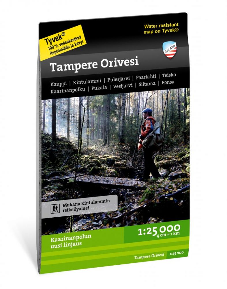 Calazo Kartat Tampere-Orivesi Retkeilykartta Treeline Outdoors