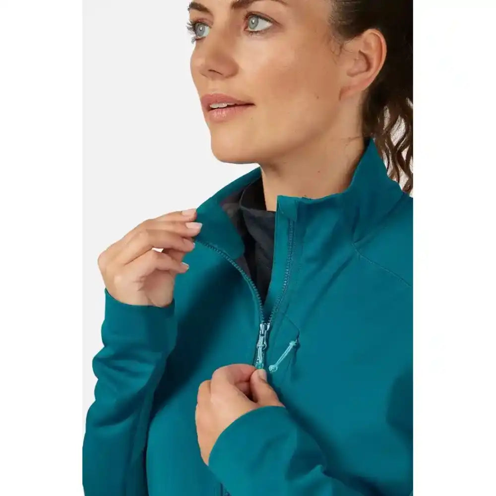 Rab Softshell-takit Stormveil Windstopper Jacket Women's Treeline Outdoors